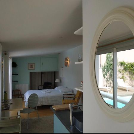 Chambre studio indépendante au calme vue sur piscine Teyran Exterior foto